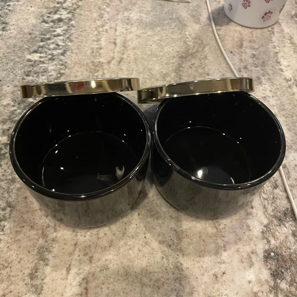 Z Gallerie Black and Gold Decorative Containers - NWT
